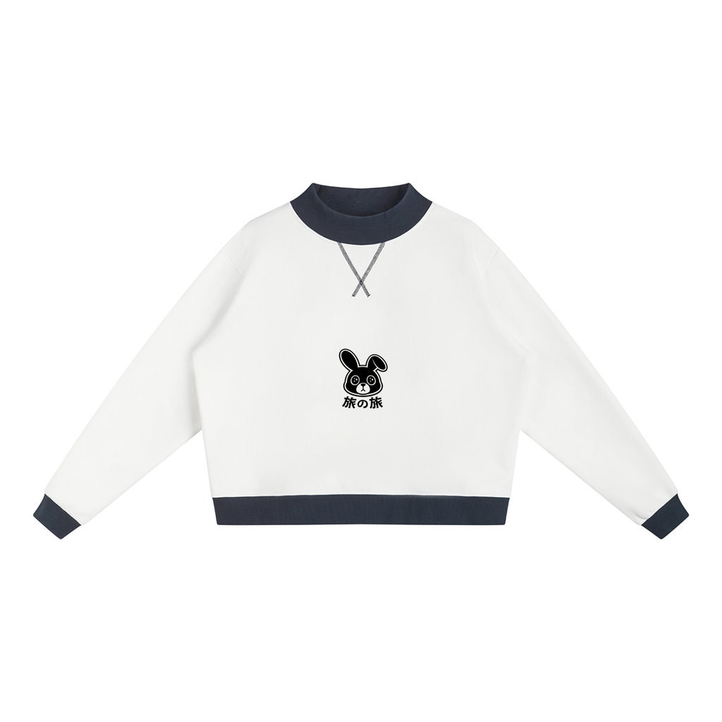 Closed Neck Crewneck Sweatshirt