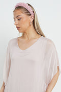 Baby Pink Statement Pearl Headband