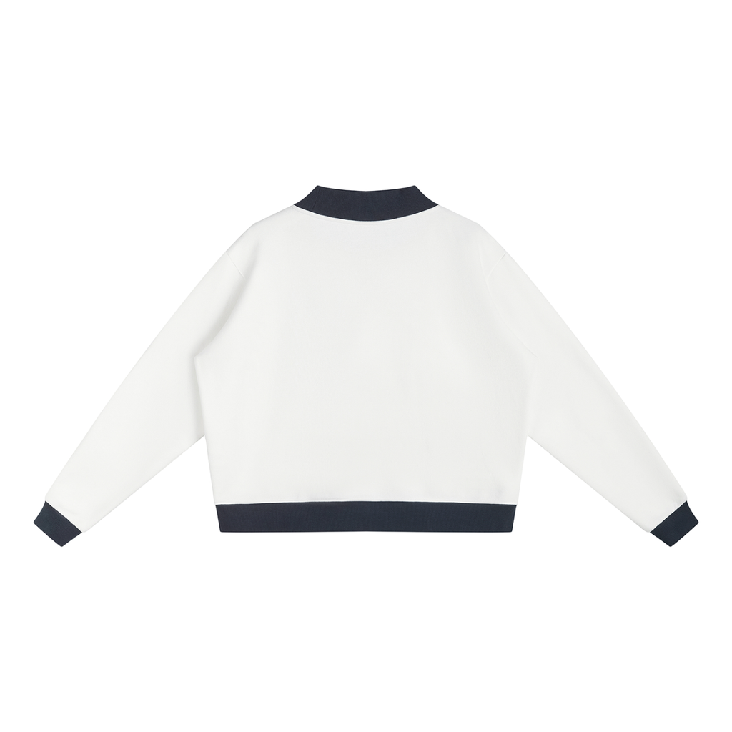 Closed Neck Crewneck Sweatshirt