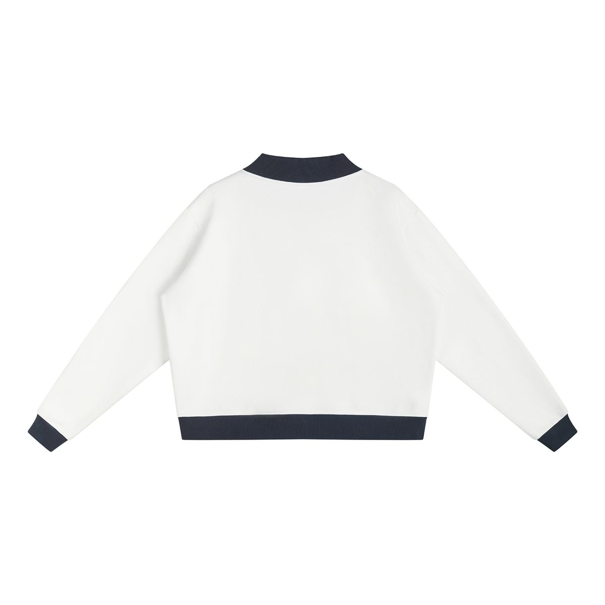 Closed Neck Crewneck Sweatshirt