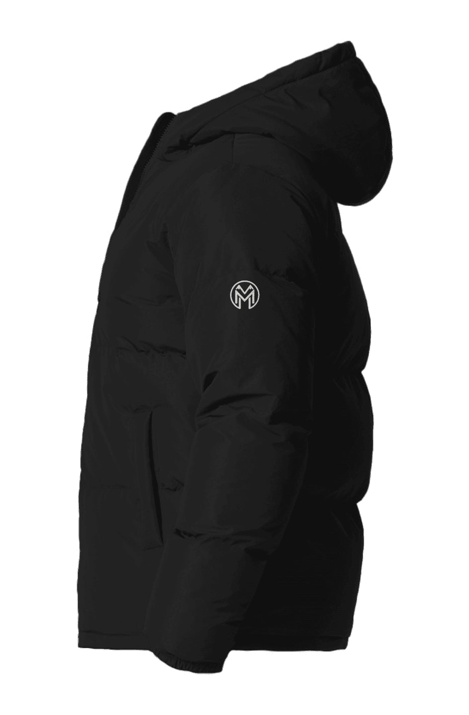 Montenégra Hooded Puffer Jacket - Premium Black and White